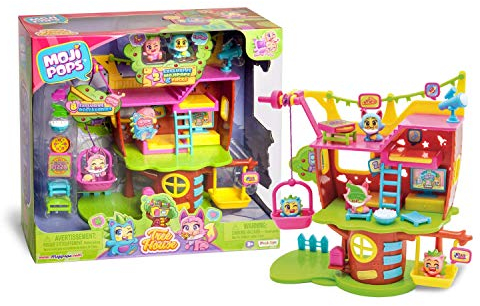 MojiPops - Baumhaus mit (PMPSP112IN20) mit 2 Exklusiv-Figuren und Einer Vielzahl an Zubehör