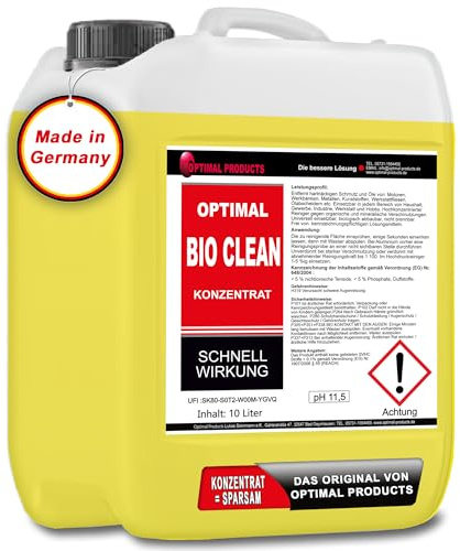 Bio Clean Maschinenreiniger Hallenreiniger Bodenreiniger SCHAUMARM 10 Liter