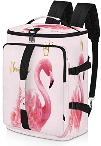 Flamingo Sport-Rucksack für Damen und Herren, Flamingo, Blumen, Seesack mit Schuhfach für Fitnessstudio, Reisen, Wandern, Rucksack, multi, Einheitsgröße, Sportlich