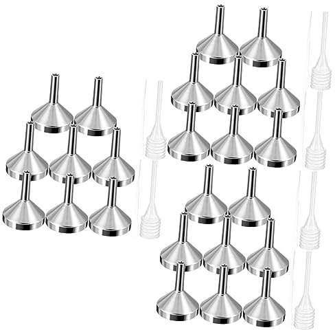 Ciieeo 3sets Mini Imbuti Metallo Per Riempire Bottiglie Piccole Con Pipette Per Liquidi Per Profumi e Trasferimenti Precisi