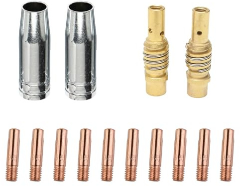 Eruceky 14 Piezas MIG Accesorio Consumible Fit, Herramientas de Soldadura para MB15AK, Accesorios MIG MB15AK, Pistolas de Soldar, Equipos de Soldadura para MIG MB15AK