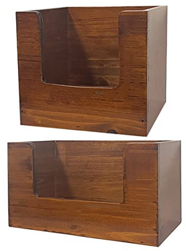 COHEALI 2 Stücke Tischplatte Holz Lagerung Box Schreibtisch Organisatoren Glatte für Lippenstift Masken Kosmetik Moderne Minimalistischen