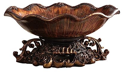 CCYENG Plato de Frutas Estilo Americano, frutero Retro, Cesta Creativa para Centro de Mesa, frutero Decorativo para encimera de Cocina, Bandeja Grande para Guardar Platos de Frutas, Pan,
