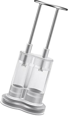 OFFSCH Snocciolatore di Ciliegie Manuale Doppio in Acciaio Inox Argento