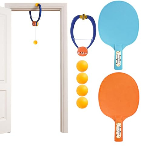 Tragbares Tischtennis-Set – verstellbarer Tischtennistrainer, Indoor-Trainingsspiel für | Tischtennistrainer zum Aufhängen, Tischtennis-Set für Kleinkinder