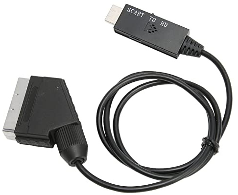 Scart Zum -Konverter, HD 1080p Scart Zum -Adapterkabel mit USB Netzteil für Ton und Video