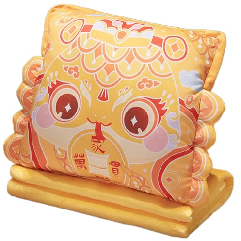 Fluxioxtna Cobija de viaje plegable 3 en 1 con diseño de mascotas de serpiente, para aire acondicionado, para el interior del coche, almohada para la oficina