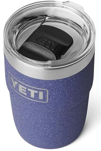 YETI Rambler 8 oz (236 ml) Stackable Cup with Durasip Ceramic Lining, Stainless Steel Vacuum Insulated Coffee Cup with Removable Magslider Lid, Moon Dust