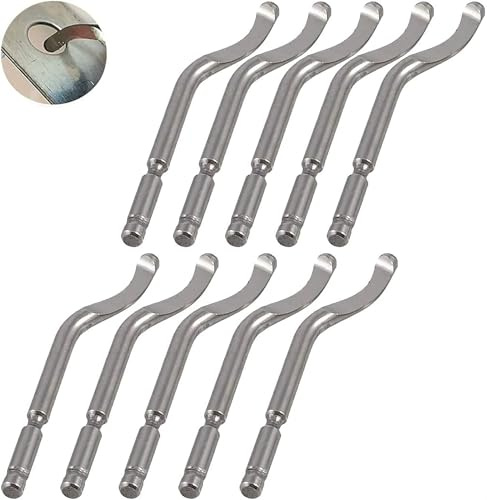 Varile BS1018 Universal-Entgrater Klingen Set, 10 Stück | Hand Entgratungswerkzeug Klingen für Metall 3D Druck, Stahl Aluminium Kupfer Kunststoff & Edelstahl