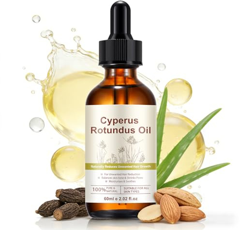 Cyperus Rotundus Oil - Cyperus Rotundus Oil for Hair Removal, Natural & Gentle Oil for Reducing Body Hair Growth,Moisturizes & Soothes - Suitable for All Skin Types