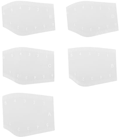 Guida flessibile trasparente per sopracciglia Modelli multipli Strumento di formatura della fronte professionale personalizzabile Set di formati per sopracciglia alla moda multipli