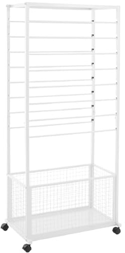Doppelseitiger Bandhalter mit feststellbaren Rädern für Bastelraum