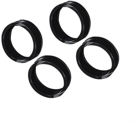 HpLive 20 anillos protectores de joystick de silicona, antidesgaste, compatibles con PS5, para Xbox Series X/S y para controlador de interruptor NINTENDO, negro, blanco, transparente (negro)