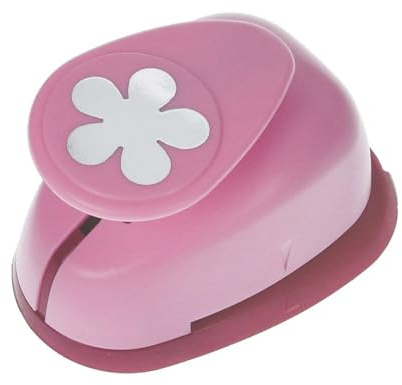 efco 1791286 Stanzer M, Retro Blume Motivstanzer, Kern: Metall, Pink, 7,5 x 5 x 5 cm