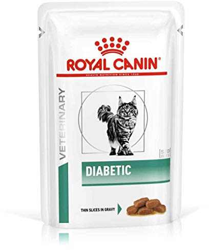 Royal Canin Vet Diet Diabetic Frischebeutel Katze, Option:48 x 85 gr