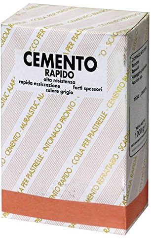 Briko D0060011 - Cemento rápido en polvo, 1 kg, 12 unidades