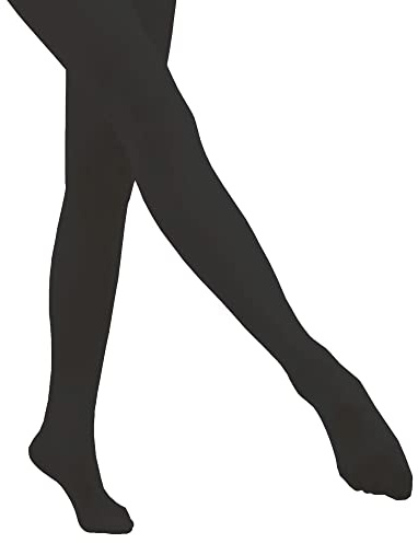 s.lemon Medias de Ballet,Convertibles Pantimedias de Ballet con Pies/sin Pies, Ajustadas para Niñas y Mujeres Negro L