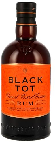 BLACK TOT - Finest Caribbean - Rhum - 46,2% Alcool - Origine : Caraïbes - Bouteille 70 cl