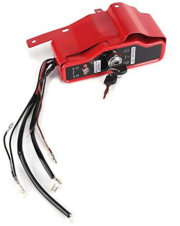 Scatola interruttore di accensione a chiave, interruttore di accensione elettrico e 2 tasti chiave per GX340 GX390 Accessori per tosaerba motore Interruttore di accensione elettrico pe