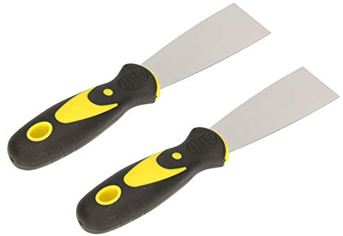 KOTARBAU® 2er Set Edelstahl Malerspachtel 40 mm Gipser Spachtel Universalspachtel Kratzer zum Entfernen Palettenmesser mit Gummigriff