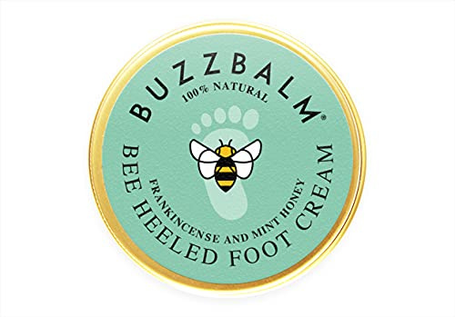 Foot Cream for Cracked Heels and Dry Skin Bee Heeled Heel Balm Completely Natural Cracked Heel Repair Cream with Frankincense and Peppermint Honey (85g)