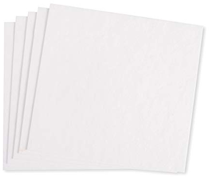 Rayher Láminas para papel reciclado, blanco, pack 5 ud., 20x21 cm, 67366102