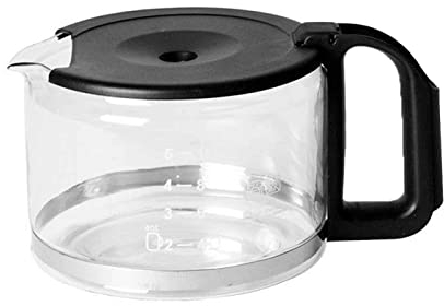 Jarra de cristal para café o infusiones con mango de plástico. Ideal para hogar o trabajo. Color Surtido.12,5 x 19 x 15 cm