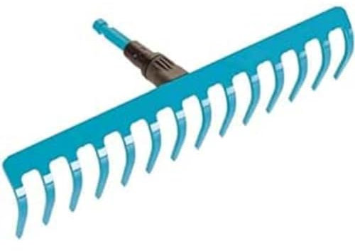 Gardena Rechen Set (normal); zum Rechen, Einebnen und Bodenbearbeitung; enthält combisystem-Rechen und Holzstiel 150cm