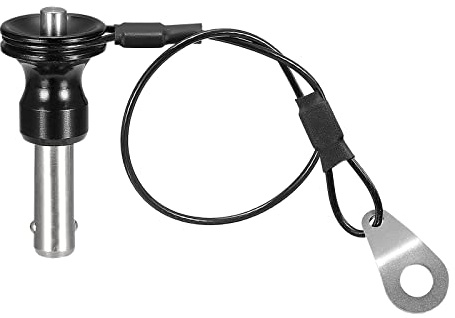 sourcing map Perni di bloccaggio a sfera con maniglia a bottone, in acciaio inox 304, perno a sgancio rapido con filo da 21 cm (8 mm-16 mm)