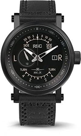 RSC Pilot's Relojes Hombre 44mm Reloj de aviador Automático Spitfire …, negro, Militar