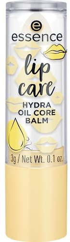 essence lip care HYDRA OIL CORE BALM, Lippenbalsam, Weiss, feuchtigkeitsspendend, regenerierend, pflegend, natürlich, vegan, ohne Parabene, ohne Mikroplastikpartikel, Nanopartikel frei, 1er Pack (3g)