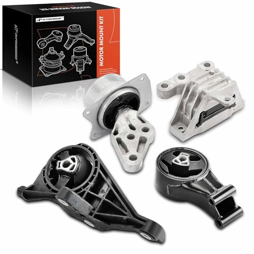 A-Premium 4PCS Engine Motor Mount and Transmission Mount Set Compatible with Cadillac SRX 2010-2011 V6 3.0L, SRX 2012-2016 V6 3.6L, FWD Automatic Transmission, Replace# 25778693, 13346302