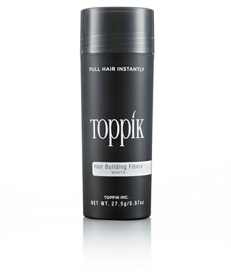 TOPPIK 27,5g Haarfasern Haarverdichter Streuhaar Schütthaar Weiß
