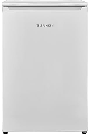 TELEFUNKEN Kühlschrank ohne Gefrierfach | Freistehend | 135 Liter Nutzinhalt | Kühlschrank klein mit Gemüsefach | LED-Beleuchtung | Türanschlag wechselbar | C-135-100-W weiß