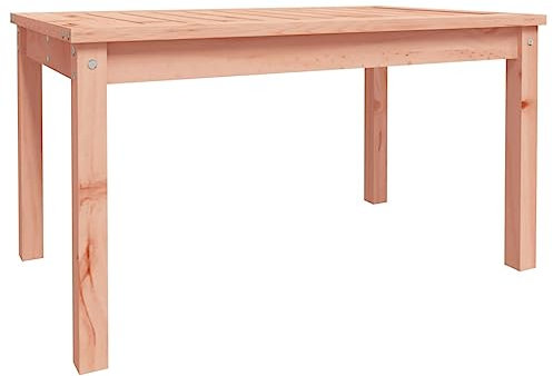 Coavain Gartentisch im Freien Braun Douglasie Holz 82,5x50,5x45 cm Klassischer Stil Multifunktionstisch Praktische Tischplatte Terrasse Esstisch Platzieren Getränke Balkontisch Breite Anwendung