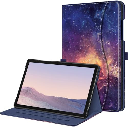 FINTIE Coque pour Samsung Galaxy Tab A11 Plus (A11+) 11 Pouces 2025 et Galaxy Tab A9 Plus (A9+) 11” 2023, Housse Folio et Multipositions, Etui avec Poche de Document, Galaxie