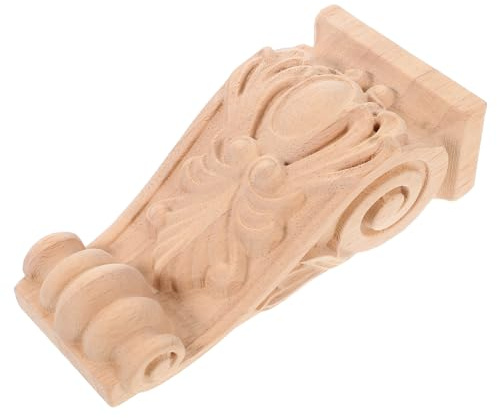 SOESFOUFU Console Décorative Sculptée Rustique et Robuste en Bois Massif de Style Européen Support Mural Unique pour Décoration Intérieure Élégante