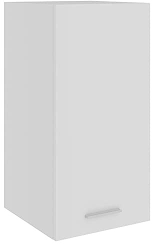 Vopese Wandmontierte Küchenschrank-Einheit Lyon Weiß Holzwerkstoff 60 kg Tragfähigkeit - Modernes Regal für effiziente Küche Organisation Model801244