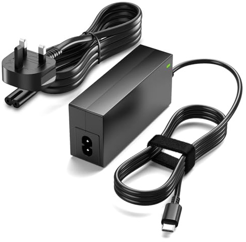 Basicvolt 100W USB C Laptop Charger Power Adapter, Fast Charging for Lenovo ThinkPad, Dell XPS, Acer Chromebook, ASUS Chromebook and all device with Type c Port