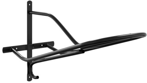 vidaXL Sattelhalter, Trensenhalter Wandmontage Tragbar, Sattelträger für Sattelraum Scheune Stall, Westernsattelhalter, Schwarz Eisen