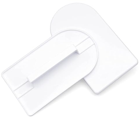 2 Pcs White Plastic Fondant Icing Smoother Polisher Icing Scraper Paddle Tool for Cake Decoration Sculpting and Modeling Tools Decorating Tools