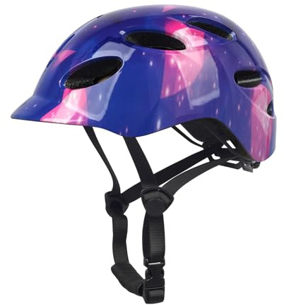 Kids/Youth Bike Helmet, for Boys Girls and Teenagers (Purple+Pink)