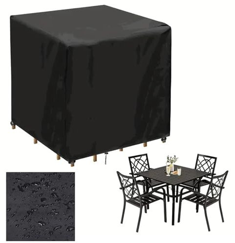 Doukesh Funda impermeable y antiUV para muebles de jardín, resistente al invierno, 80 x 80 x 80 cm