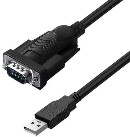 USB auf RS232 Seriell Kabel 1,5M, 9 Pin DB9 USB auf serielles Adapter, Dual Chipsatz PL2303 + 211, für Windows 11/10/8.1/8/7 und Mac OS X 9.x und höher, Kompatibel mit Modems, Kameras(Nicht für VGA)