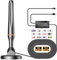 Antenne TV Intérieure Puissante TNT HD, 2025 le plus récent Antenne TV Intérieur avec Amplificateur de Signal à Gain Élevé, Réception Longue Portée à 360° avec Base Magnétique Solide pour,Antennes TNT