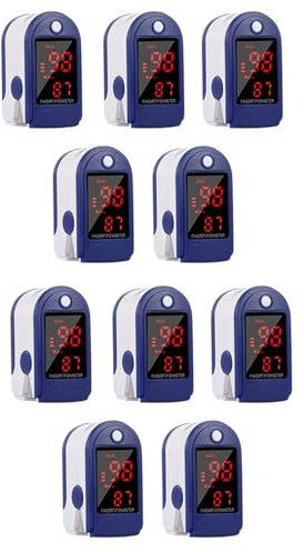 Reinscer 10X Saturimetro da Dito/Pulsossimetro/Battito Cardiaco/Ossimetro