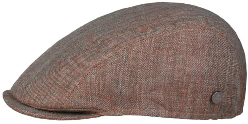 LIERYS Barrick Flatcap Made in Italy Herren Sommer Winter rot L (58-59 cm)