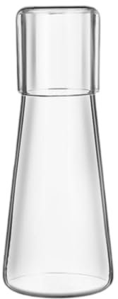 MagiDeal Eau de Chevet Carafe and Glass Set Gumber Glass Tasses Table à Manger Carafe Night Carafe Pitcher pour Le Bureau de Restaurant Anniversaire