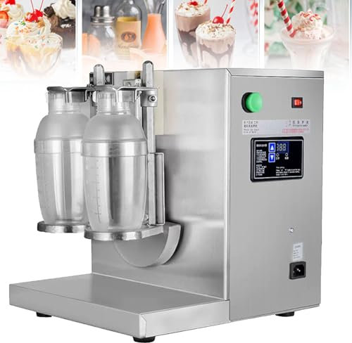 YXYLJOZ Machine à secouer Le thé au Lait électrique, Shaker Automatique à thé au Lait et à Cocktail à Double Cadre, Shaker en Acier Inoxydable 400r / Min