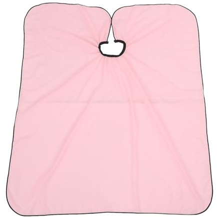 LIFKOME Hairdressing Cape Haircut Cloak for Men Women Easy-Clean Design in Pink for Salon Home Use Keeps Clothing Dry During Haircuts